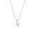 Simple Style Letter Stainless Steel Plating Inlaid Pearls Pearl Gold Plated Necklace