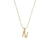 Simple Style Letter Stainless Steel Plating Inlaid Pearls Pearl Gold Plated Necklace