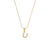 Simple Style Letter Stainless Steel Plating Inlaid Pearls Pearl Gold Plated Necklace