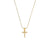 Simple Style Letter Stainless Steel Plating Inlaid Pearls Pearl Gold Plated Necklace