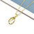 Simple Style Letter Stainless Steel Plating Inlay Zircon Pendant Necklace