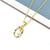 Simple Style Letter Stainless Steel Plating Inlay Zircon Pendant Necklace