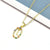 Simple Style Letter Stainless Steel Plating Inlay Zircon Pendant Necklace