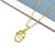 Simple Style Letter Stainless Steel Plating Inlay Zircon Pendant Necklace