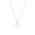 Simple Style Letter Stainless Steel Plating Inlay Zircon White Gold Plated Gold Plated Pendant Necklace