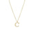 Simple Style Letter Stainless Steel Plating Inlay Zircon White Gold Plated Gold Plated Pendant Necklace