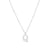 Simple Style Letter Stainless Steel Plating Inlay Zircon White Gold Plated Gold Plated Pendant Necklace