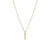 Simple Style Letter Stainless Steel Plating Inlay Zircon White Gold Plated Gold Plated Pendant Necklace