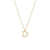 Simple Style Letter Stainless Steel Plating Inlay Zircon White Gold Plated Gold Plated Pendant Necklace