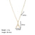 Simple Style Letter Stainless Steel Plating Inlay Zircon White Gold Plated Gold Plated Pendant Necklace