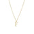 Simple Style Letter Stainless Steel Plating Inlay Zircon White Gold Plated Gold Plated Pendant Necklace