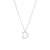 Simple Style Letter Stainless Steel Plating Inlay Zircon White Gold Plated Gold Plated Pendant Necklace