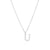 Simple Style Letter Stainless Steel Plating Inlay Zircon White Gold Plated Gold Plated Pendant Necklace