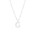 Simple Style Letter Stainless Steel Plating Inlay Zircon White Gold Plated Gold Plated Pendant Necklace