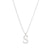 Simple Style Letter Stainless Steel Plating Inlay Zircon White Gold Plated Gold Plated Pendant Necklace