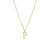 Simple Style Letter Stainless Steel Plating Inlay Zircon White Gold Plated Gold Plated Pendant Necklace