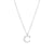 Simple Style Letter Stainless Steel Plating Inlay Zircon White Gold Plated Gold Plated Pendant Necklace