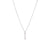 Simple Style Letter Stainless Steel Plating Inlay Zircon White Gold Plated Gold Plated Pendant Necklace