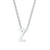 Simple Style Letter Stainless Steel Plating Pendant Necklace