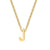 Simple Style Letter Stainless Steel Plating Pendant Necklace