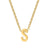 Simple Style Letter Stainless Steel Plating Pendant Necklace