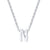 Simple Style Letter Stainless Steel Plating Pendant Necklace