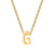 Simple Style Letter Stainless Steel Plating Pendant Necklace