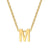 Simple Style Letter Stainless Steel Plating Pendant Necklace