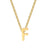 Simple Style Letter Stainless Steel Plating Pendant Necklace