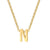 Simple Style Letter Stainless Steel Plating Pendant Necklace