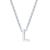 Simple Style Letter Stainless Steel Plating Pendant Necklace