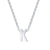 Simple Style Letter Stainless Steel Plating Pendant Necklace