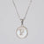 Simple Style Letter Stainless Steel Polishing Plating Shell Pendant Necklace