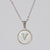 Simple Style Letter Stainless Steel Polishing Plating Shell Pendant Necklace