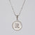 Simple Style Letter Stainless Steel Polishing Plating Shell Pendant Necklace