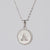 Simple Style Letter Stainless Steel Polishing Plating Shell Pendant Necklace