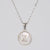 Simple Style Letter Stainless Steel Polishing Plating Shell Pendant Necklace