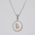 Simple Style Letter Stainless Steel Polishing Plating Shell Pendant Necklace