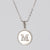 Simple Style Letter Stainless Steel Polishing Plating Shell Pendant Necklace