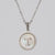 Simple Style Letter Stainless Steel Polishing Plating Shell Pendant Necklace