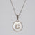 Simple Style Letter Stainless Steel Polishing Plating Shell Pendant Necklace