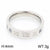 Simple Style Letter Stainless Steel Polishing Zircon Rings 1 Piece