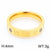 Simple Style Letter Stainless Steel Polishing Zircon Rings 1 Piece