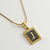 Simple Style Letter Stainless Steel Titanium Steel Enamel Chain Pendant Necklace 1 Piece