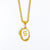 Simple Style Letter Stainless Steel Titanium Steel Enamel Plating Pendant Necklace