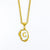 Simple Style Letter Stainless Steel Titanium Steel Enamel Plating Pendant Necklace