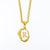 Simple Style Letter Stainless Steel Titanium Steel Enamel Plating Pendant Necklace