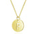 Minimalist Letter Stainless Steel Titanium Steel Plating Chain Gold Plated Pendant Necklace