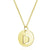 Minimalist Letter Stainless Steel Titanium Steel Plating Chain Gold Plated Pendant Necklace