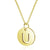 Minimalist Letter Stainless Steel Titanium Steel Plating Chain Gold Plated Pendant Necklace